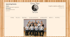 Desktop Screenshot of cranetigertaichi.com